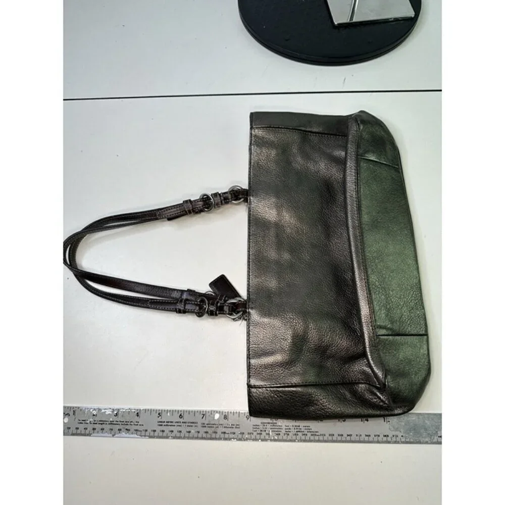 Coach Chelsea Metallic Graphite Tote F10903
